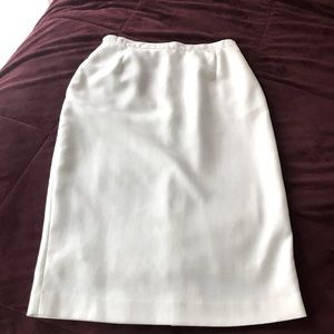 Vintage white pencil skirt
